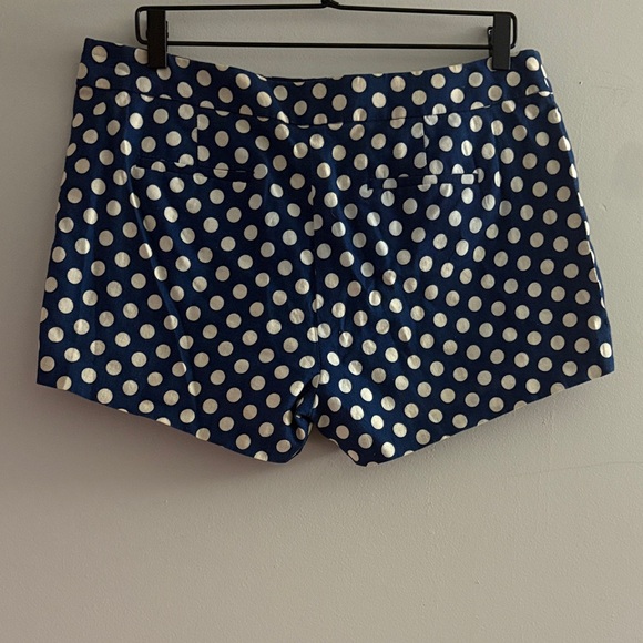 J. Crew High Waist Polka Dot Shorts - Navy and White - Picture 6 of 13